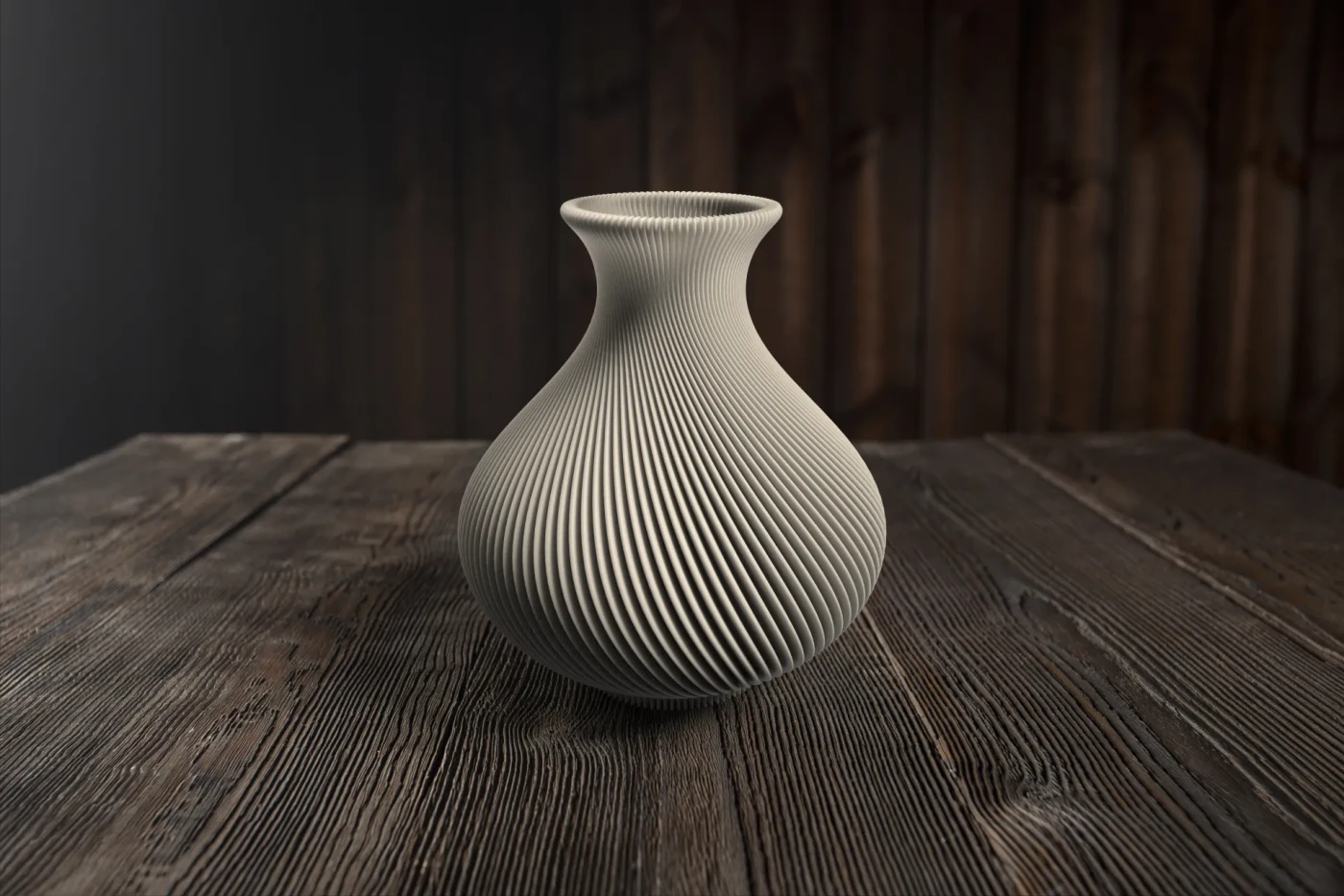 Елегантна 3D-друкована ваза Velvet Petal Vase з унікальною хвилястою текстурою поверхні